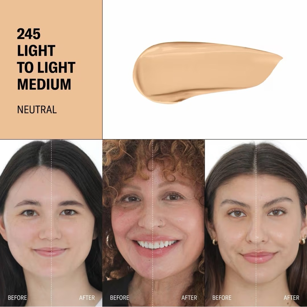Youthforia 245 Date Night Skin Tint Serum Foundation- light to medium w neutral